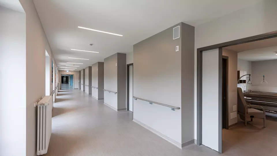 Corridoio di una struttura sanitaria